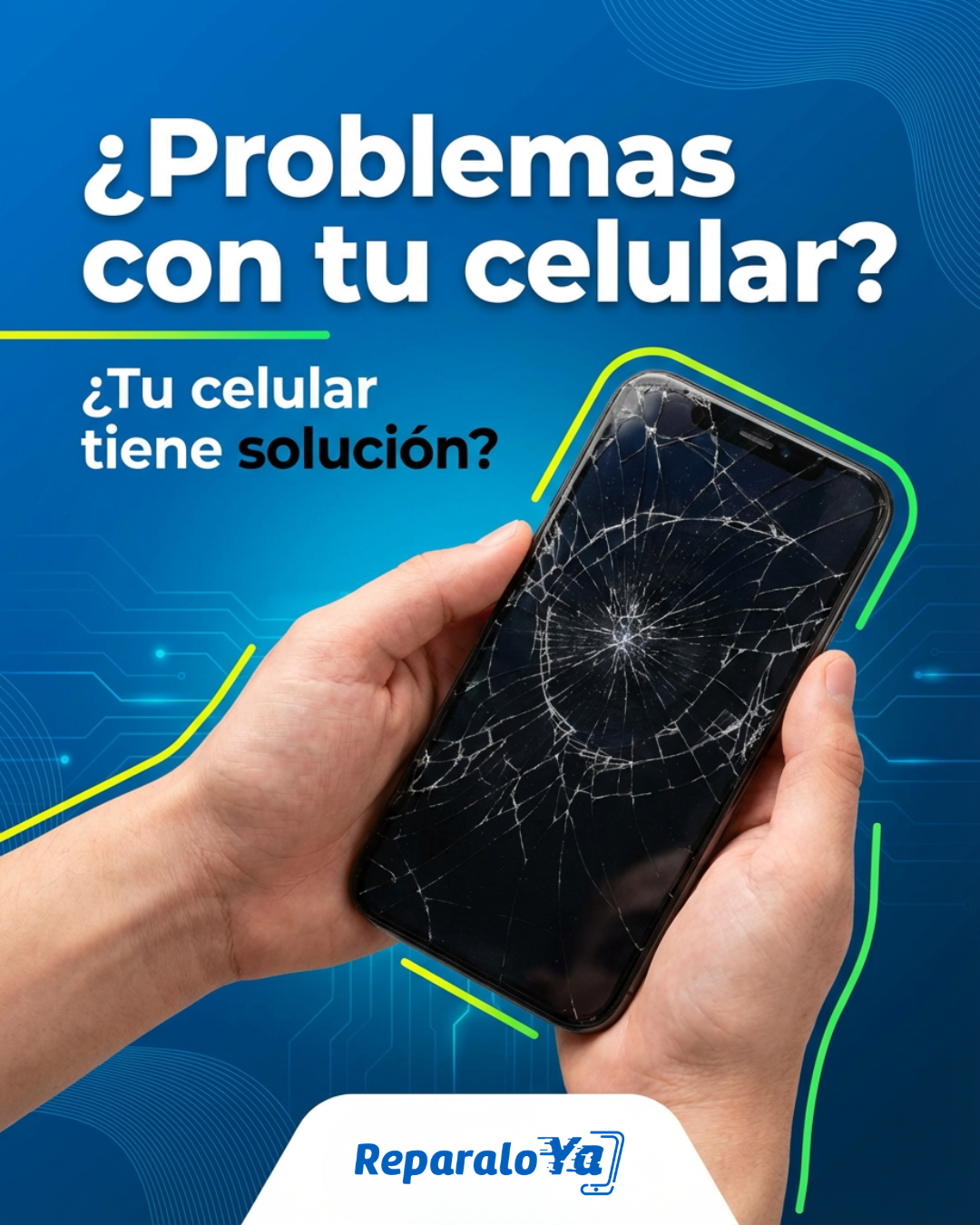 Tecnico profesional reparando celular